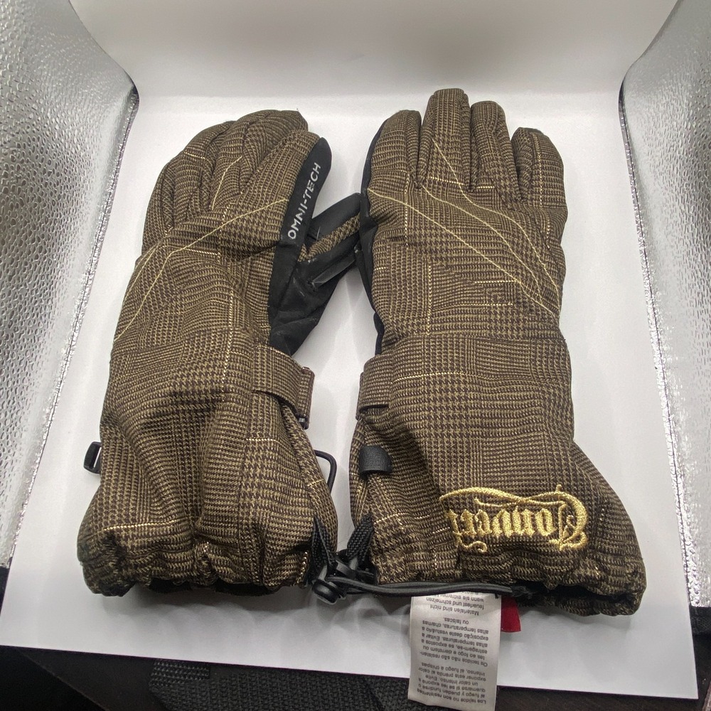 Columbia Sportswear Convert Board Wear Omni Tech Snow Ski Gloves Women's S Brown